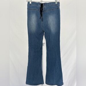 S.O.N.G. Lace Up Back Flare Jeans Size 5/27